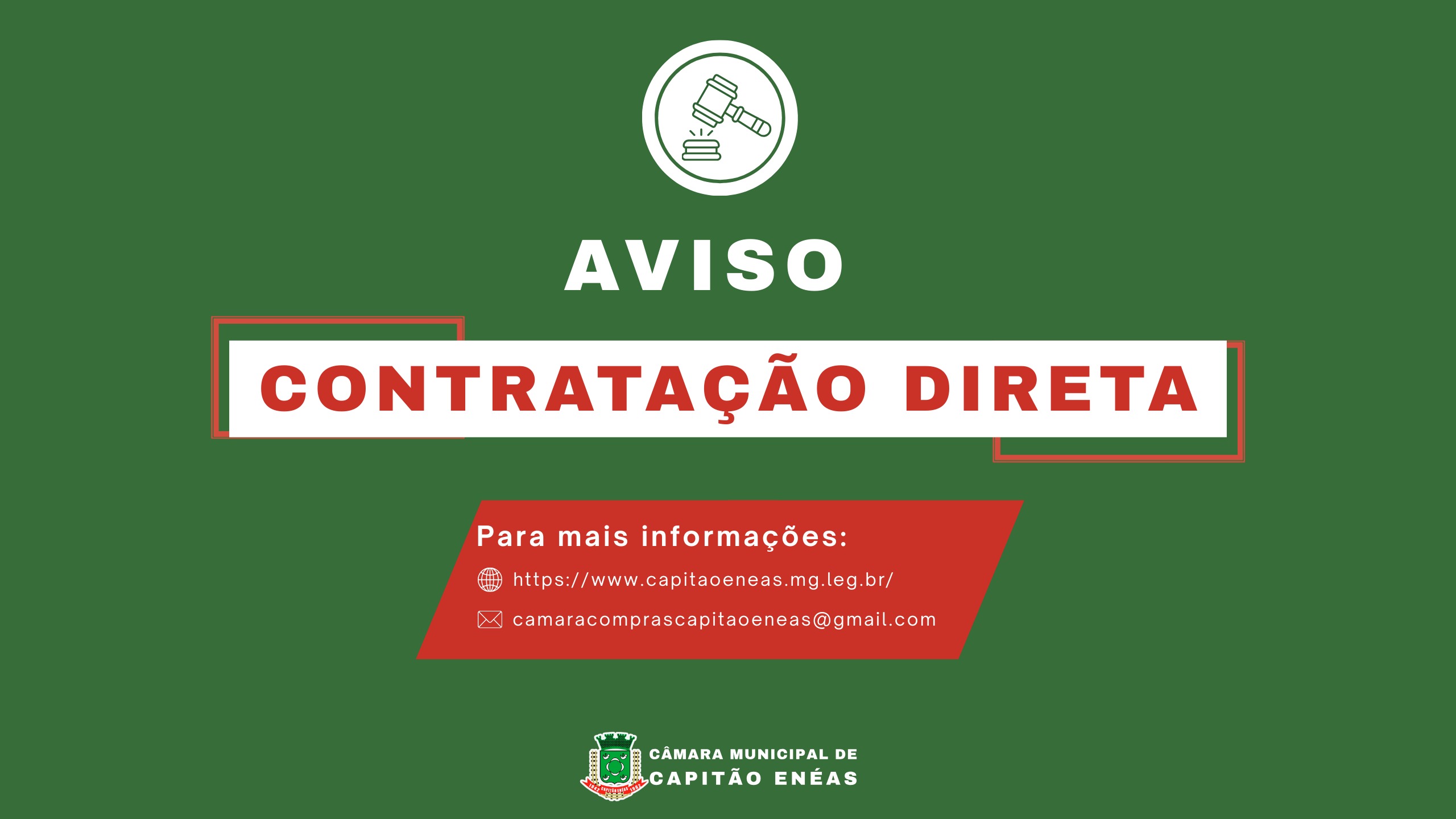 Aviso de Contratação Direta