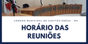 Horário das Reuniões Ordinárias da Câmara Municipal