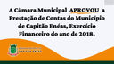 Prestação de contas do Município de Capitão Enéas