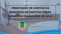 Prestação de contas do Município de Capitão Enéas